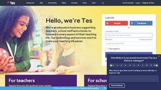 
                            9. Tes - Education Jobs, Teaching Resources, Magazine & Forums