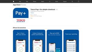 
                            9. Tesco Pay+ for simple checkout on the App Store
