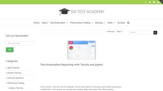 
                            5. Test Automation Reporting with Tesults and pytest