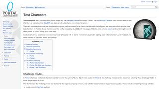 
                            2. Test Chambers - Portal Wiki