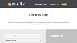 
                            11. Test-taker FAQs - Test-takers - Examity