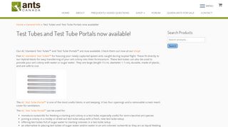 
                            1. Test Tubes and Test Tube Portals now available! - AntsCanada