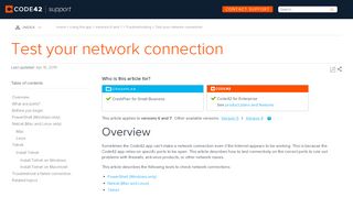 
                            4. Test your network connection - Code42 Support