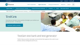 
                            4. TestGen Test Bank and Test Generator - Pearson