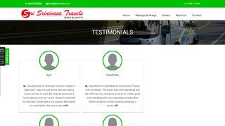 
                            8. Testimonials - srisrinivasatravels.com