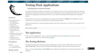 
                            3. Testing Flask Applications — Flask 1.0.2 documentation