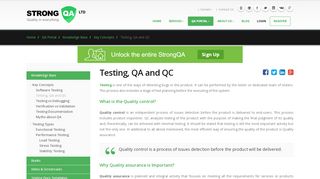 
                            9. Testing, QA and QC - StrongQA