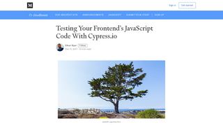 
                            6. Testing Your Frontend's JavaScript Code With Cypress.io - CloudBoost