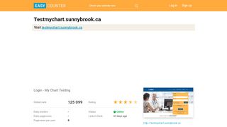 
                            3. Testmychart.sunnybrook.ca: Login - My Chart Testing