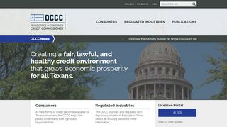 
                            1. TEXAS OFFICE of CONSUMER CREDIT COMMISSIONER |