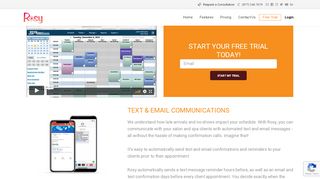 
                            3. Text & Email Communications - Rosy Salon Software