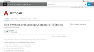 
                            3. Text Symbols and Special Characters Reference | AutoCAD ...