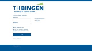 
                            5. TH Bingen - Web Login Service