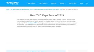 
                            2. THC Vape Pens - Vaping Daily