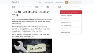 
                            7. The 10 Best UK Job Boards in 2019 - WikiJob