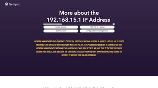 
                            7. The 192.168.15.1 IP Address and What Devices Use It