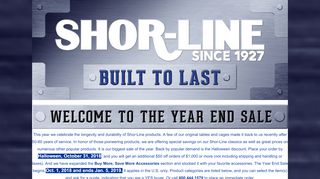 
                            4. The 2018 Shor-Line Year End Sale! - Shor-Line Blog