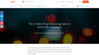 
                            4. The 25 Best Email Marketing Apps to Send Drip Campaigns - Zapier