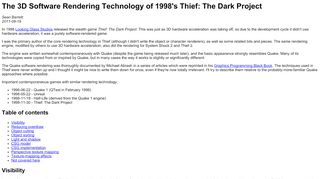 
                            5. The 3D Software Rendering Technology of 1998's Thief: The ...