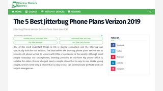 
                            8. The 5 Best Jitterbug Phone Plans Verizon 2019