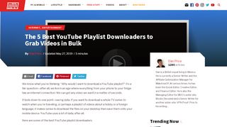 
                            7. The 5 Best YouTube Playlist Downloaders to Grab Videos in ...