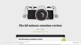 
                            4. The 60 minute stamina review - WordPress.com