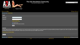
                            2. The A2A Simulations Community - User Control Panel - Login