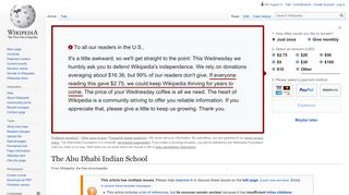 
                            4. The Abu Dhabi Indian School - Wikipedia