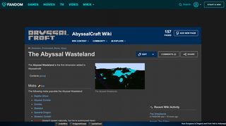 
                            3. The Abyssal Wasteland | AbyssalCraft Wiki | FANDOM powered by Wikia