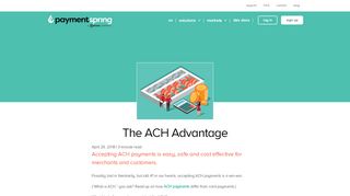 
                            9. The ACH Advantage - PaymentSpring