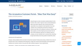 
                            4. The Acumatica Customer Portal....