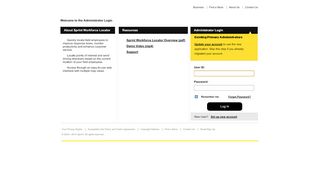 
                            1. the Administrator Login - Sprint Workforce Locator
