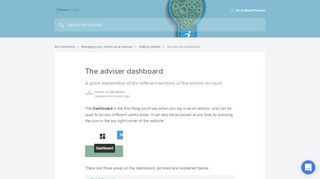 
                            3. The adviser dashboard | Smart Pension Support