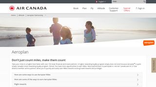 
                            2. The Aeroplan Program with Air Canada