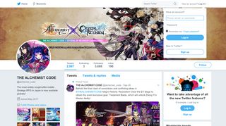 
                            9. THE ALCHEMIST CODE (@alchemist_code) | Twitter