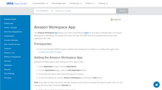 
                            8. The Amazon Workspace App