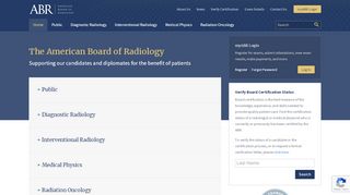 
                            10. The American Board of Radiology