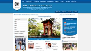 
                            7. The American College