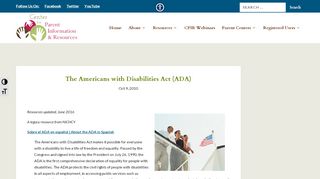 
                            7. The Americans with Disabilities Act (ADA) | Center for Parent ...