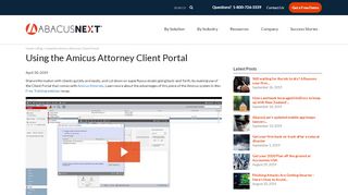 
                            5. The Amicus Attorney Client Portal - AbacusNext