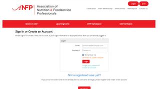 
                            2. the ANFP Member Portal! - Login Required