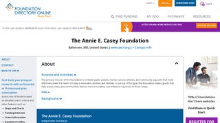 
                            7. The Annie E. Casey Foundation | Find Grantmakers ...