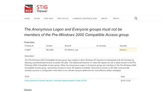 
                            4. The Anonymous Logon and Everyone groups must not be members of ...