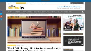 
                            8. The APUS Library: How to Access and Use It during Your Academic ...