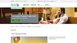 
                            7. The Arpico Privilege Credit Card - Standard Chartered