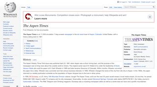 
                            6. The Aspen Times - Wikipedia