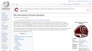 
                            6. The Association of Former Students - Wikipedia