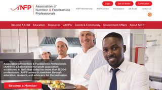 
                            1. The Association of Nutrition & Foodservice Professionals: ANFP