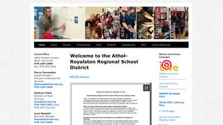 
                            2. the Athol-Royalston Regional School District