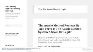 
                            4. The Aussie Method Login – Best Binary Options Trading ...